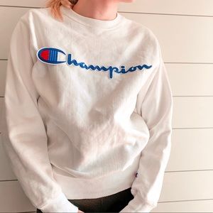 Embroidered Champion crew neck